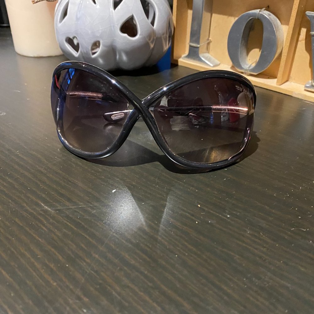 Tom Ford Women's Jennifer TF8 01B' Black/Grey Sung